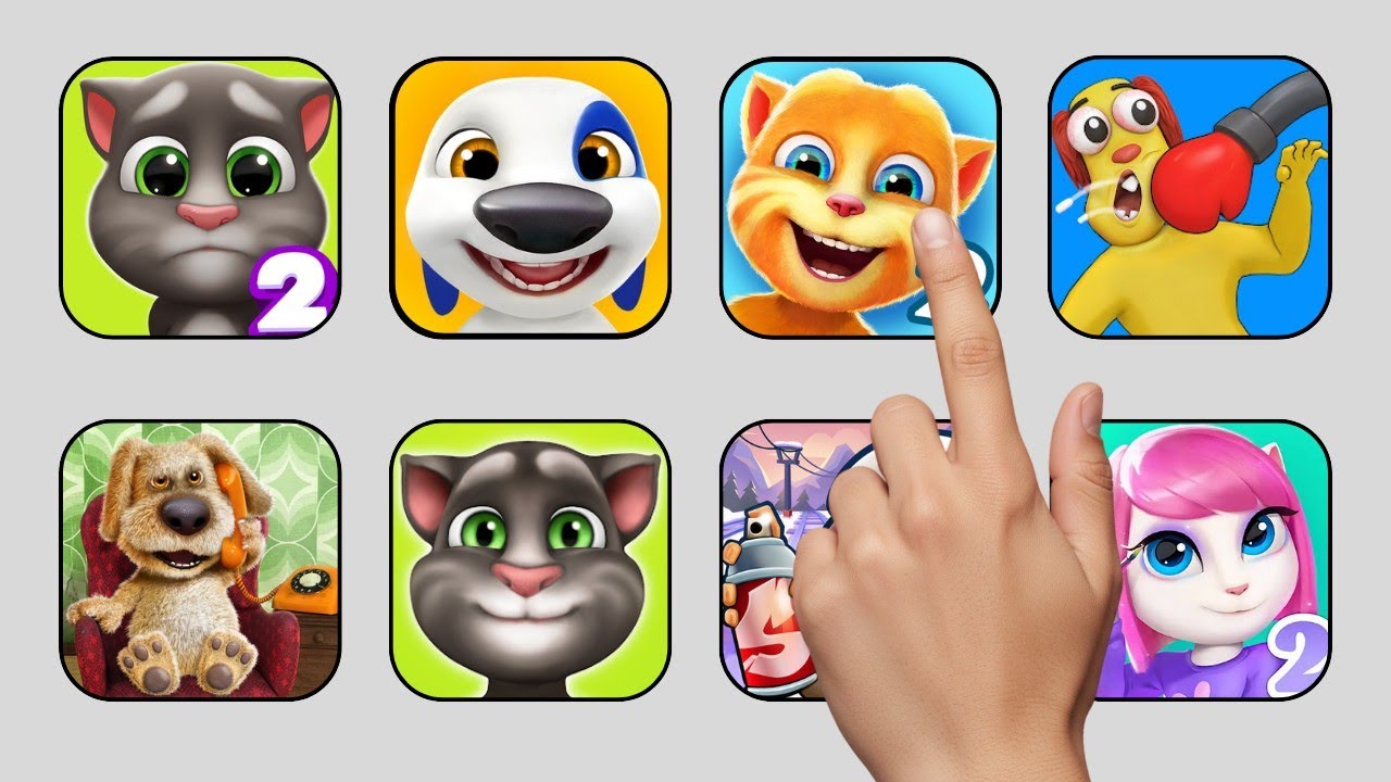 ​My Talking Tom 2, Talking Hank, Annoying Punch Game, My Talking Ben, Ginger 2, Funny Moments 
