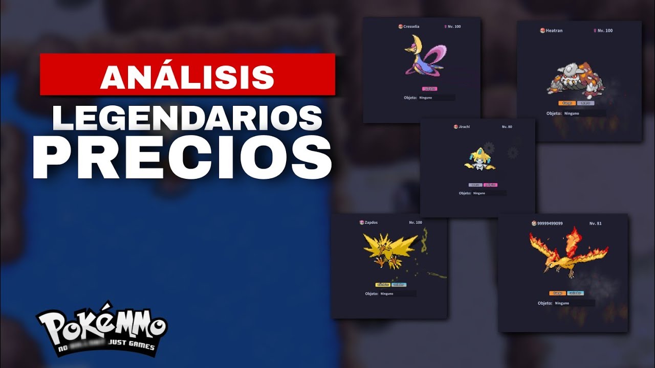 Pokémon Legendarios ¿ cuales son los más caros ? PokeMMO 