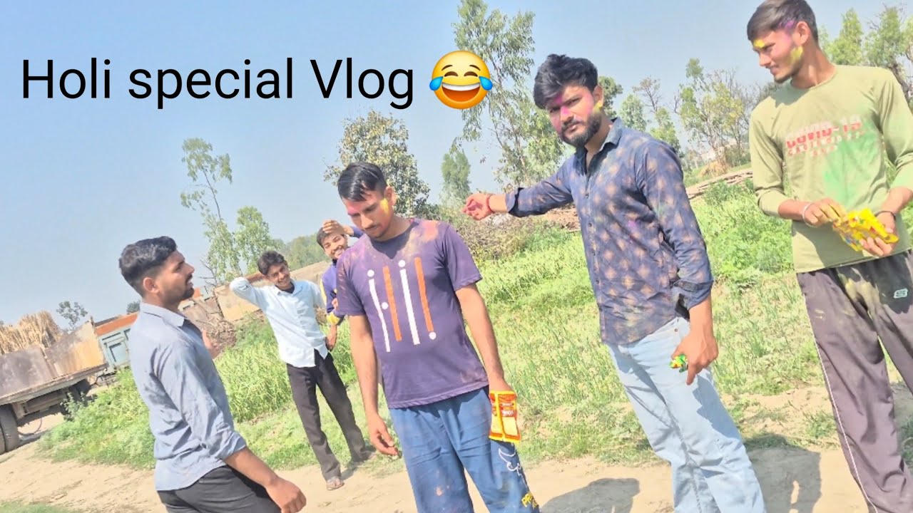 Holi 😍 special Vlog 😂