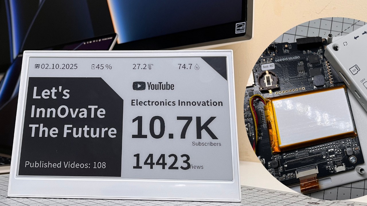Лучший способ взломать ePaper: разборка reTerminal E1001 и демонстрация SenseCraft