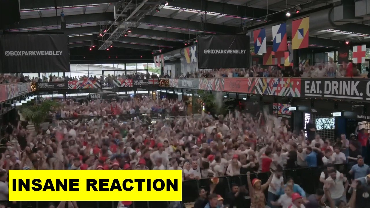 England Insane Fan Reactions to Bellingham Goal vs Slovakia