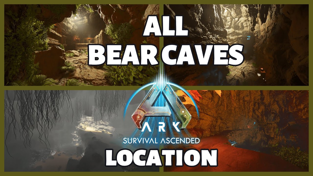 ALL NEW BEAR CAVE LOCATION IN THE CENTER | ARK SURVIVAL ASCENDED