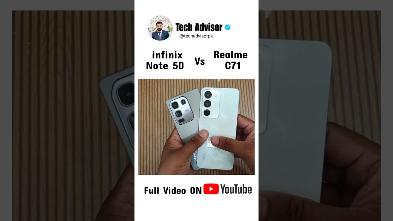Realme C71 Vs infinix Note 50 Speed Test