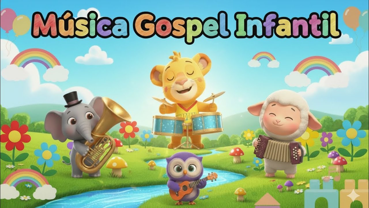 30 Minutos de Músicas  Gospel para Crianças Cantarem e Dançarem | Pequenos Louvadores