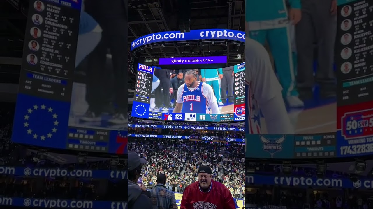 Sixers home opener ending! 10/25
