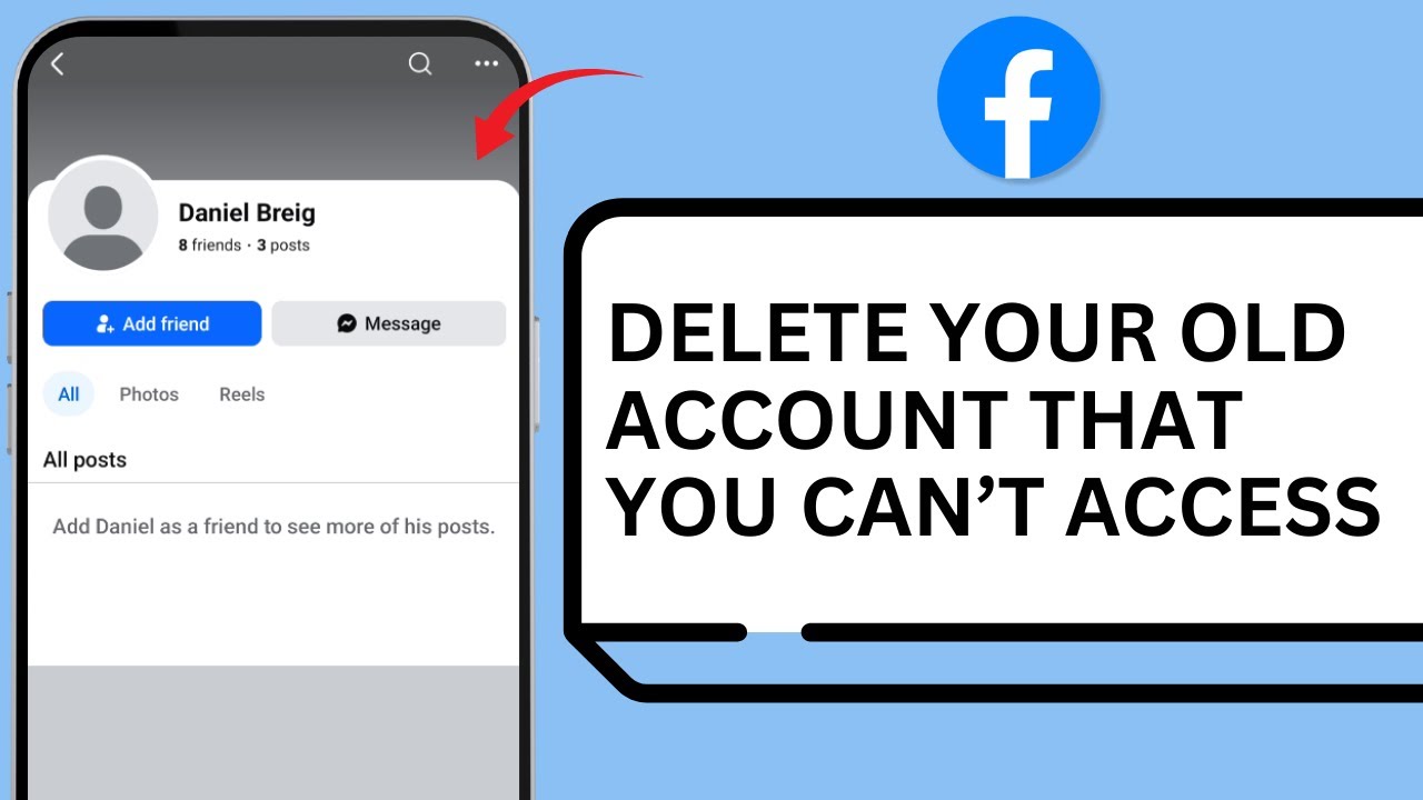 How to Delete Old Facebook Account That You Can't Access