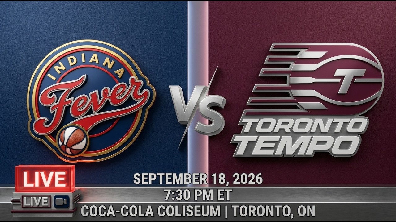 WNBA LIVE! Indiana FEVER vs Toronto TEMPO LIVE FULL GAME | WNBA 2026 | SEPTEMBER 18, 2026