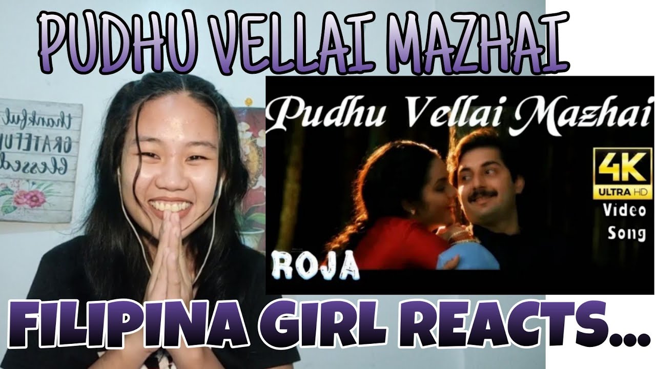 Pudhu Vellai Mazhai | Roja 4K HD Video Song Reaction | Aravind Swamy,Madhubala | A.R.Rahman