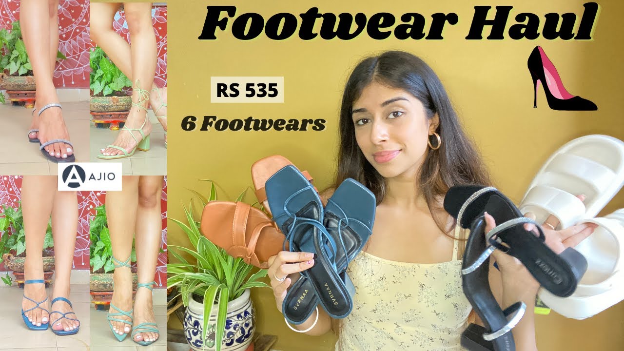 Huge *AJIO FOOTWEAR HAUL* | Heels, Flats, Sandals etc | #ajiohaul #footwear