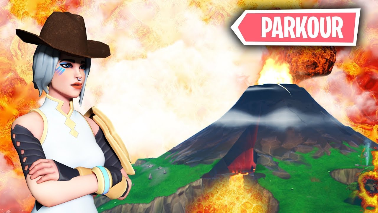 *PARKOUR AVENTURA VIAJE AL VOLCAN* FORTNITE PARKOUR