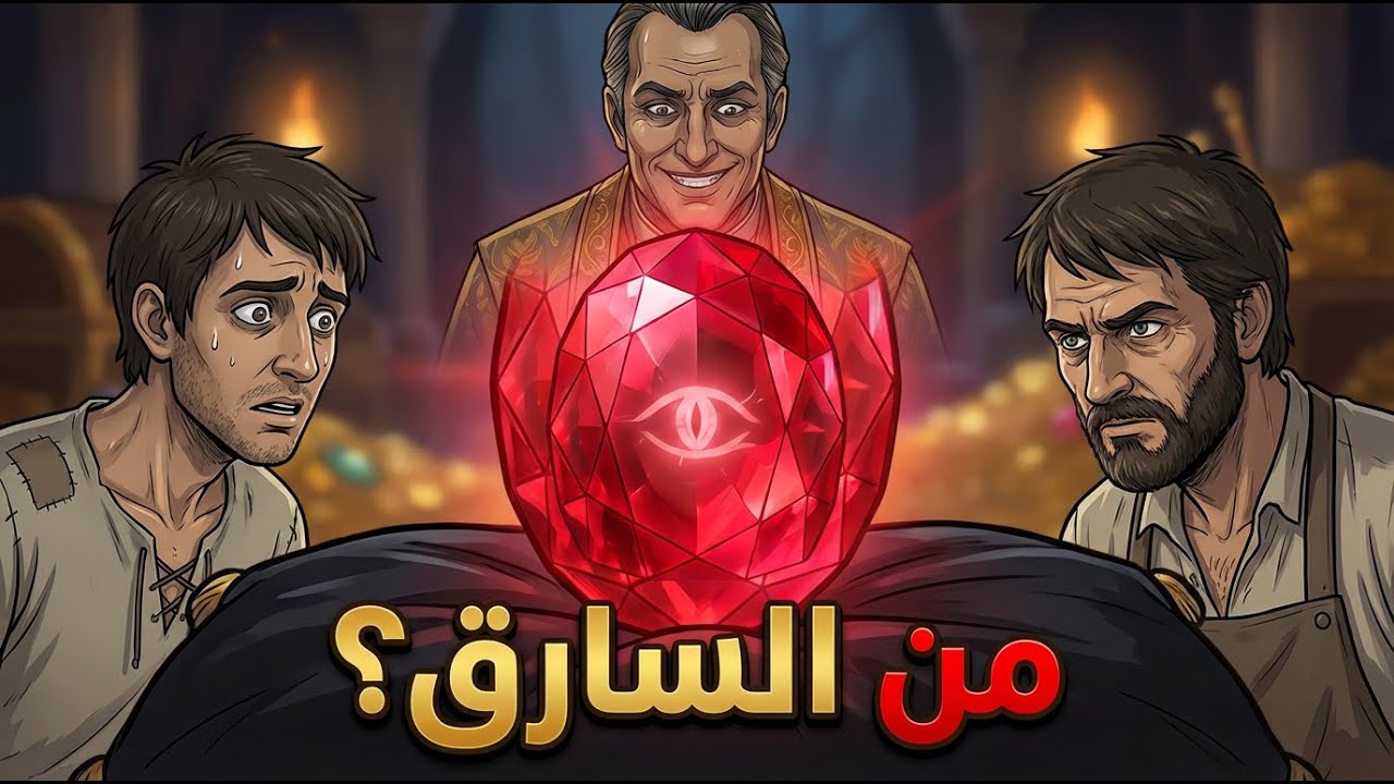 ثلاثة متهمين ولصً واحد!!! اللغز الذي حير الملك؟