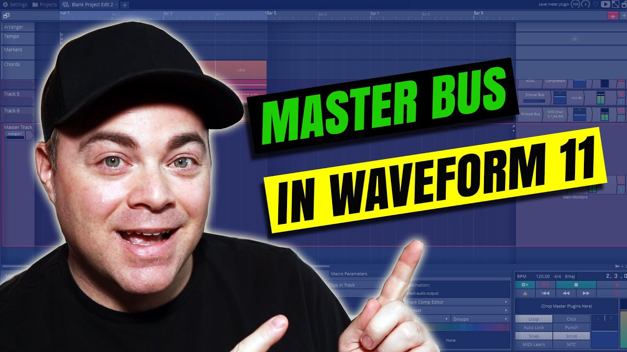 Учебное пособие Tracktion Waveform 11 — создание мастер-шины или мастер-трека