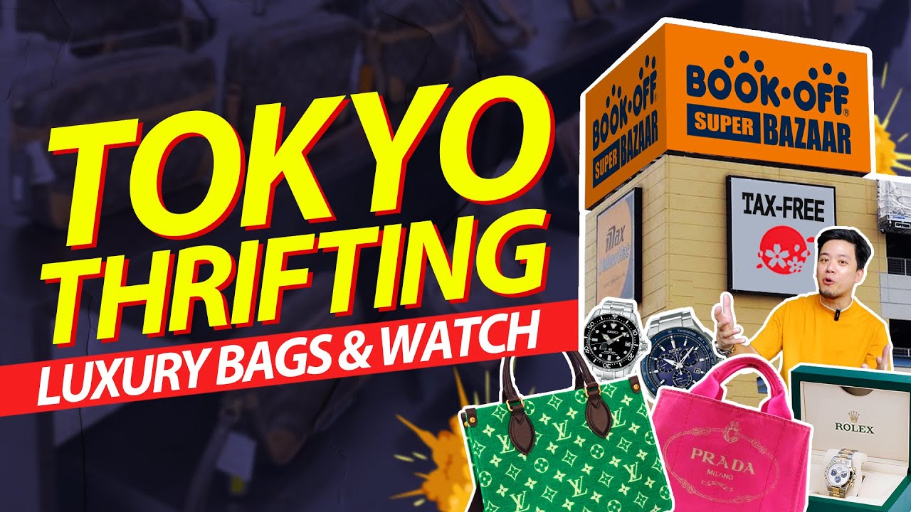 Japan shopping | Seiko and Luxury bags thrifting | BookOff Super Bazaar #japan #tokyo