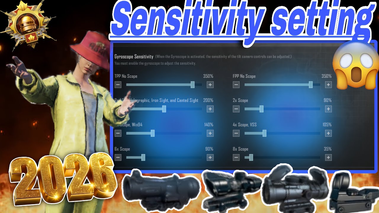 Best sensitivity in2026 [PUBG MOBILE]4.2 update for all devices 