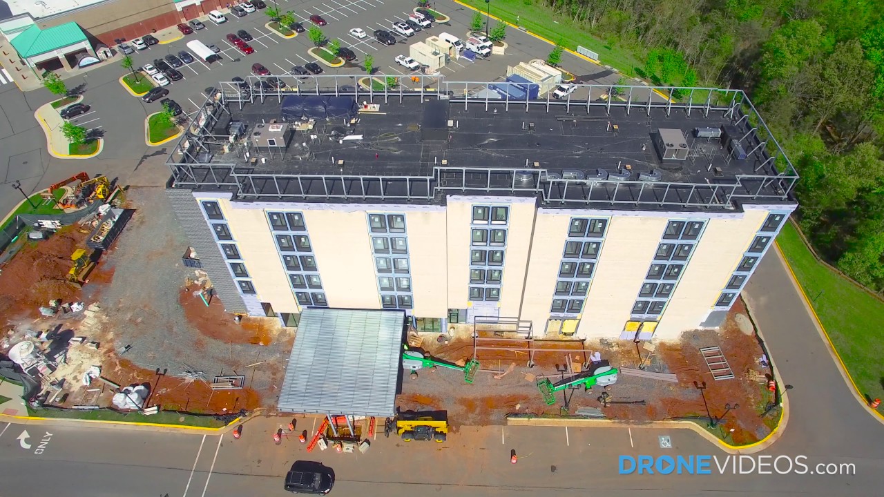 Building Being Constructed and Filmed By Air in 4K Quality from DroneVideos.com