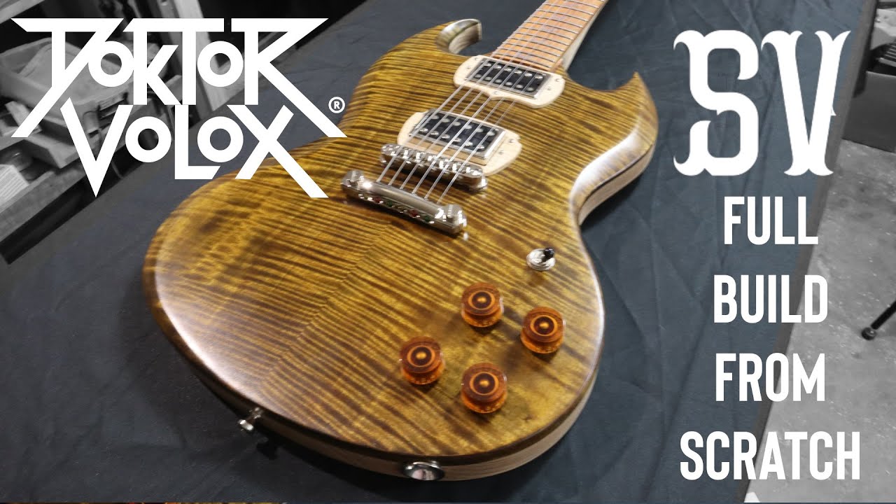Doktor Volox SV. Gibson SG guitar type, full build from scratch