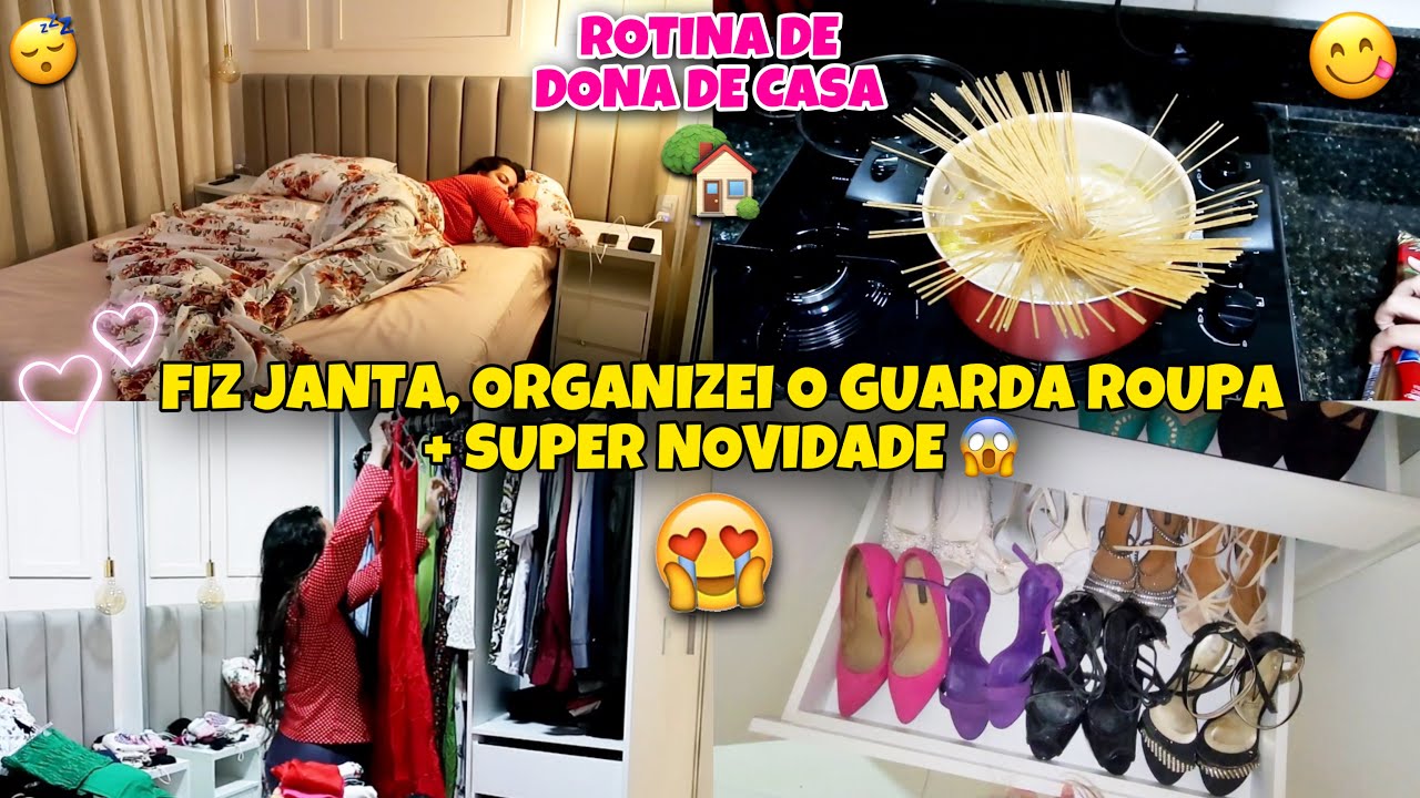 TENHO UMA NOVIDADE😱+FIZ JANTA,ORGANIZEI O ROUPEIRO, COMPRAMOS UM CARRO + ESPOSO DE FÉRIAS?🏡💖✨
