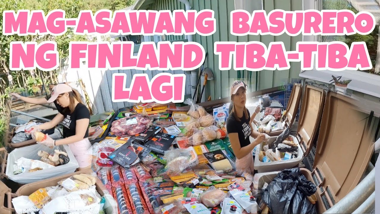 MAG-ASAWANG PINOY SA FINLAND SA BASURAHAN NAG GROCERY | DUMPSTER DIVING | THAI-FINNISH