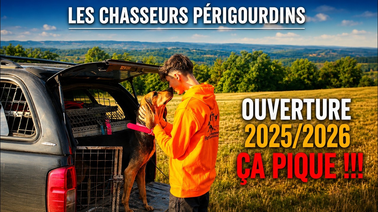 Ouverture 2025/2026 CHASSE AUX CHIENS COURANTS ( première vidéo de la saison )