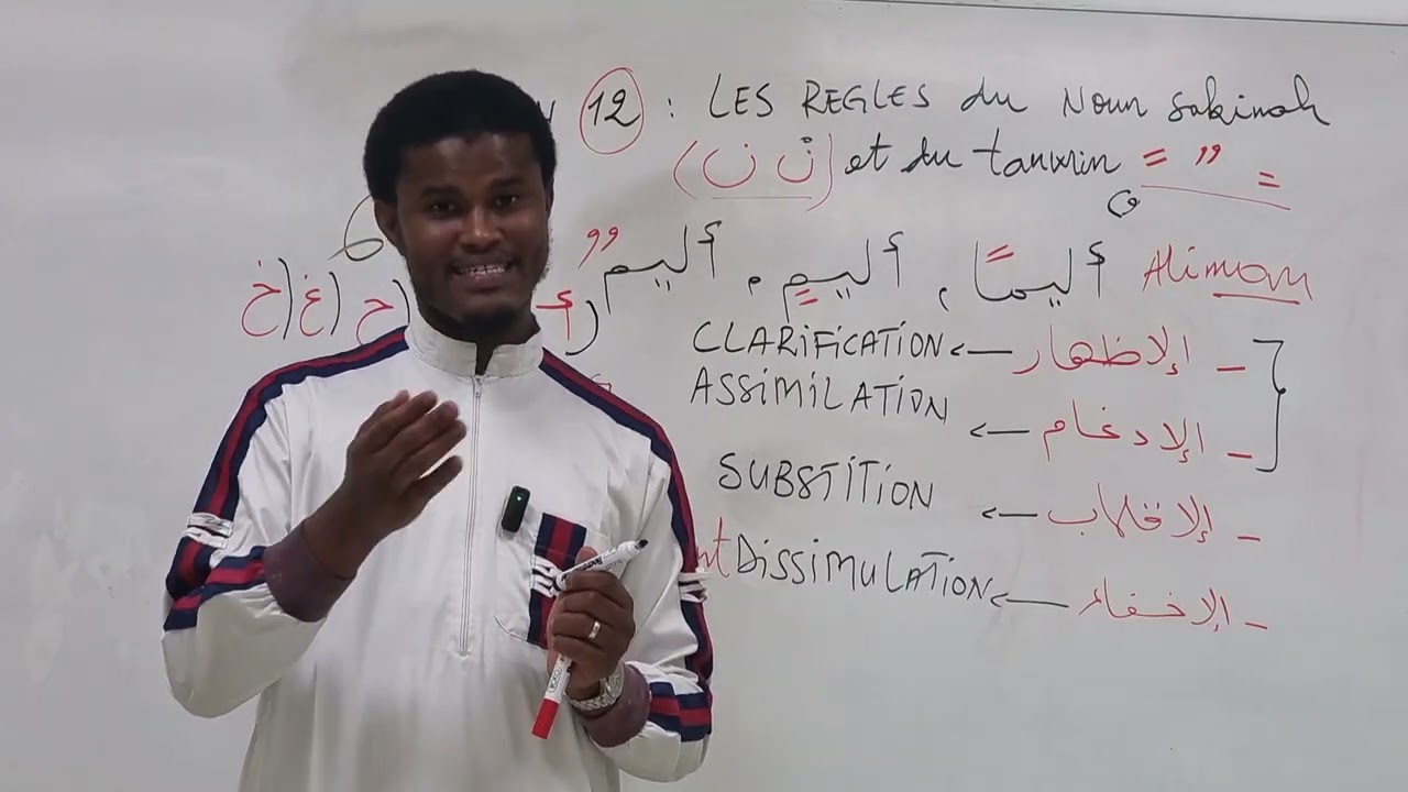 COURS DE TAJWID leçon 12 : LES Règles du NOUN Sakinah et du Tanwin