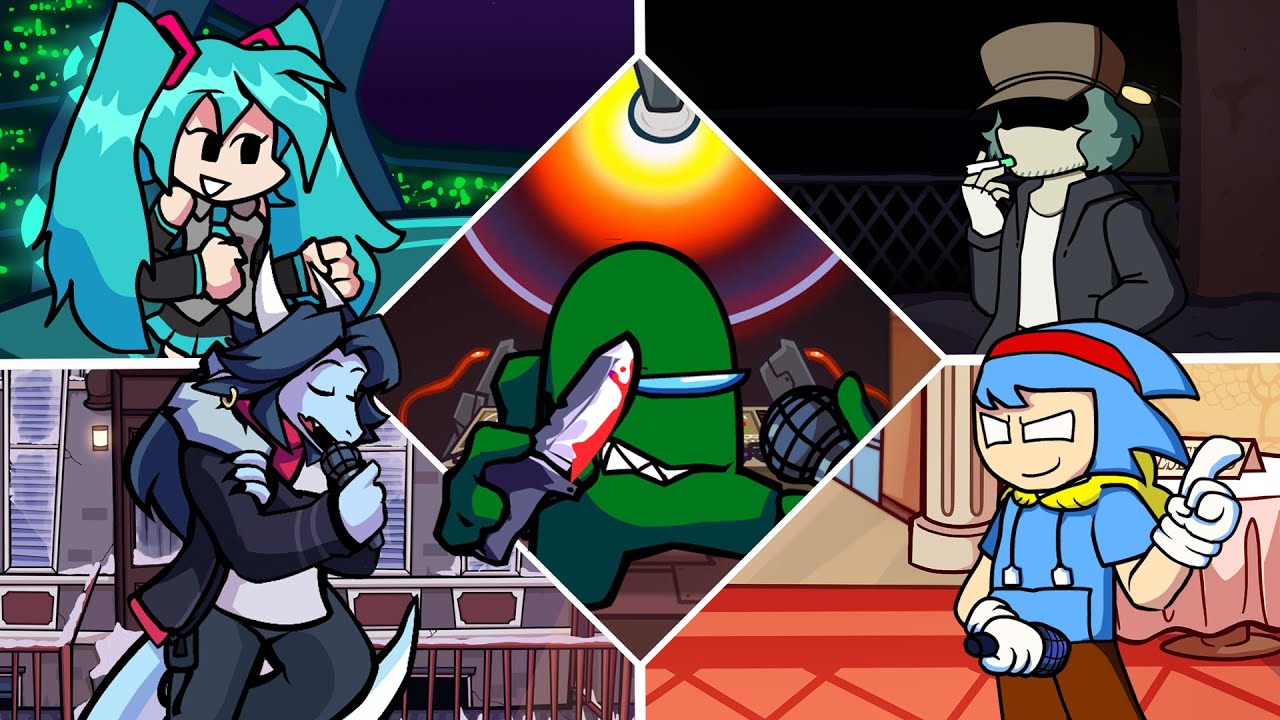 FNF Reactor V4 - But Every Turn A Different Character Sings It! | Vs Imposter V4