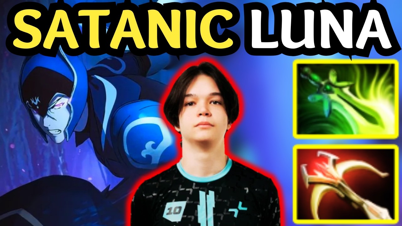 🔥 New Patch 7.41 LUNA Carry From SATANIC &mdash; 17000 MMR Insane Plays 🔥 Dota 2 Gameplay