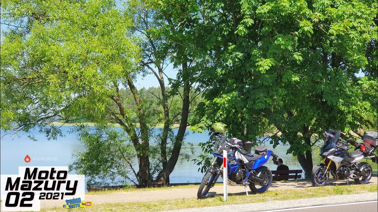 Motocyklem na mazury 2021 z Laxa Moto i Fabiq Moto , odcinek 02   Ruciane Nida i śluza Guzianka