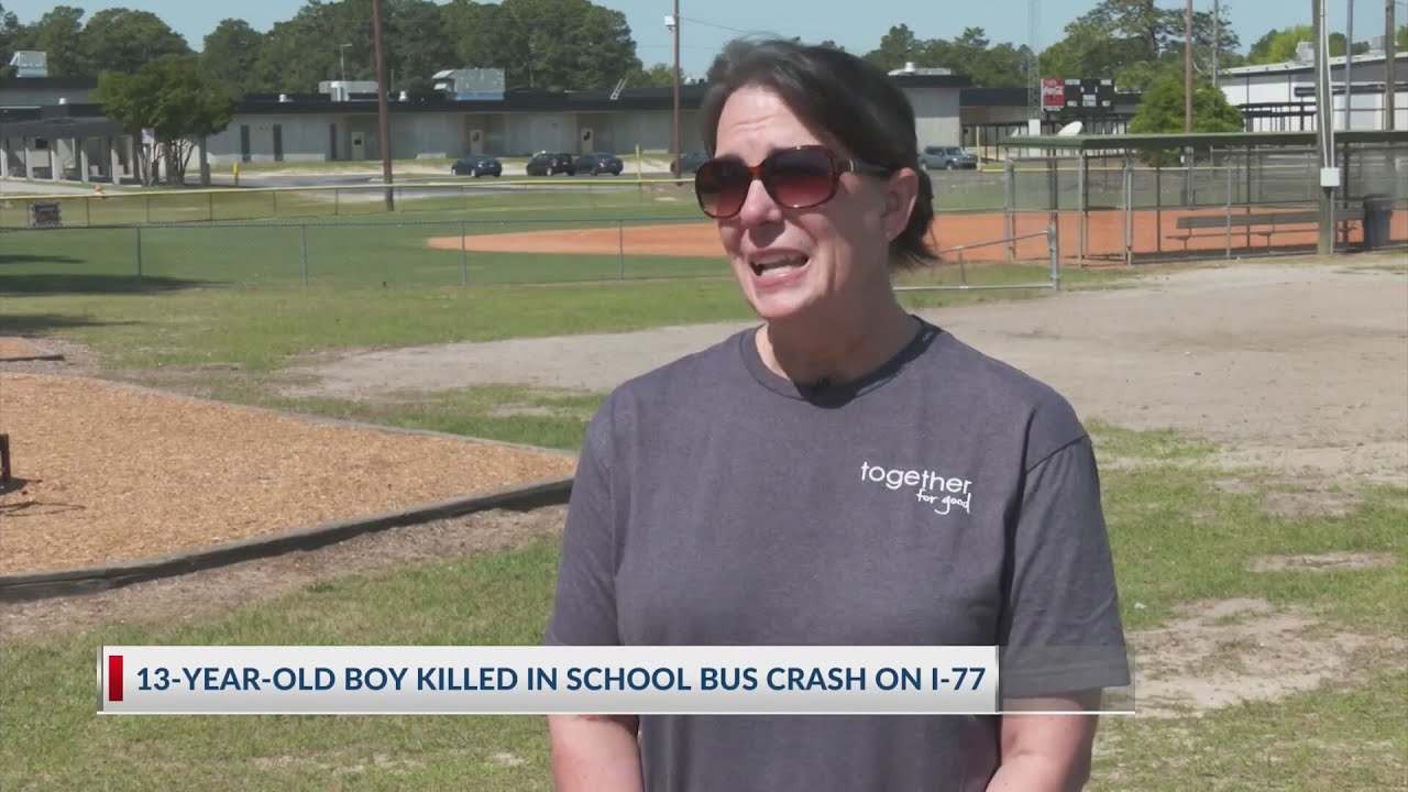 13-year-old boy killed in school bus crash on I-77