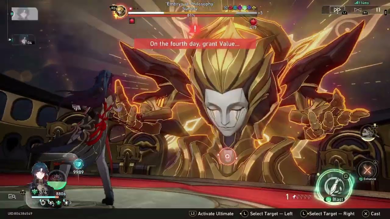 Blade solos Sunday boss