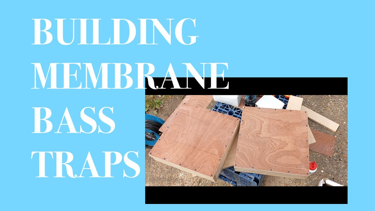 DIY building membrane panel bass traps - studio acoustics update