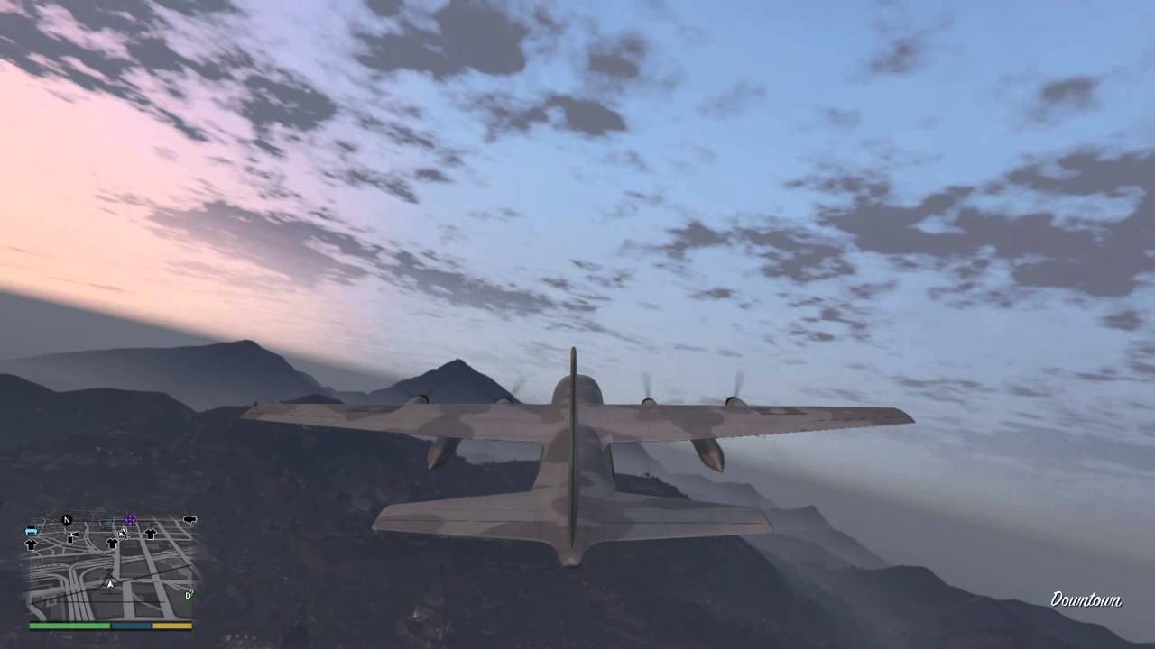 Grand Theft Auto V auto transport met vrachtvliegtuig