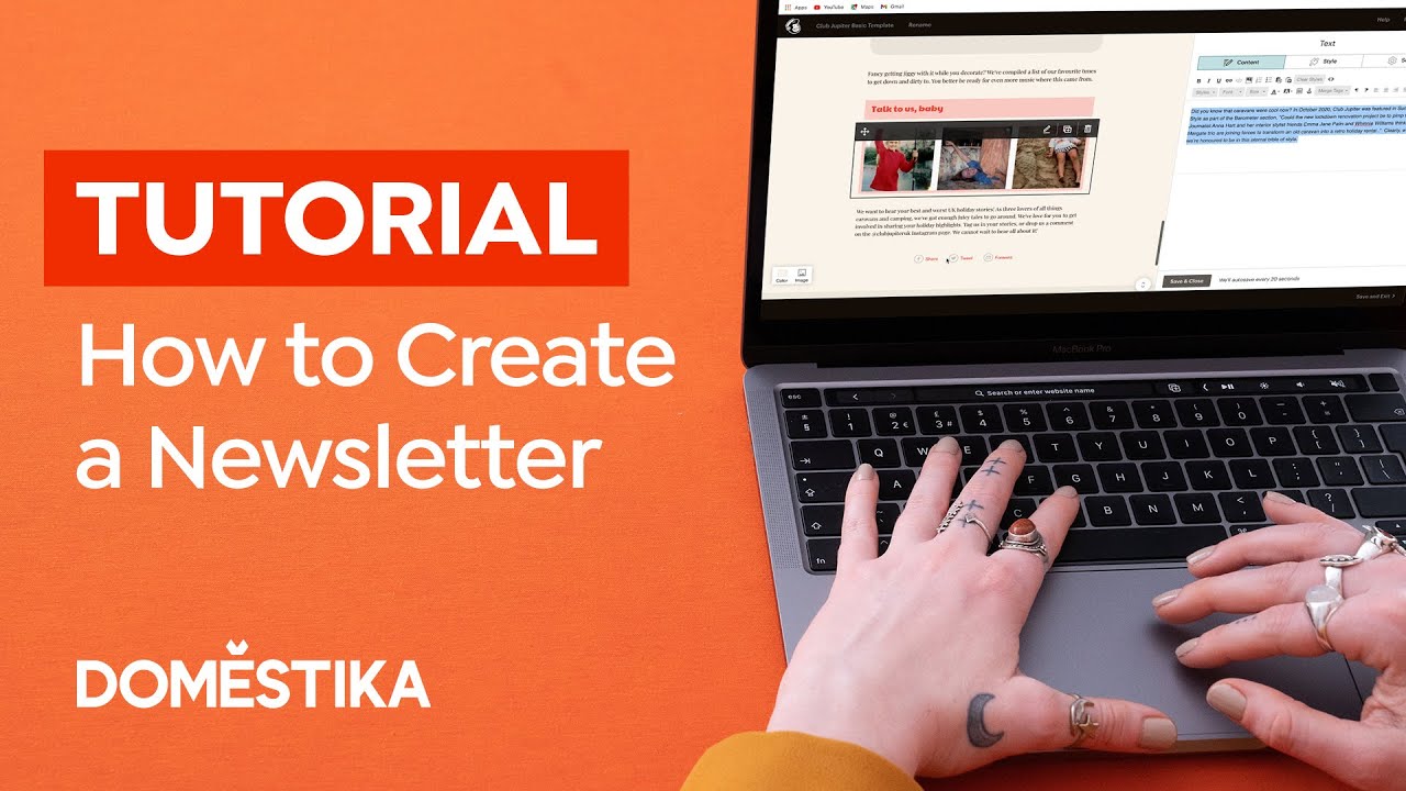 MAILCHIMP Tutorial: How to CREATE your first EMAIL CAMPAIGN - Emma Jane Palin | Domestika English