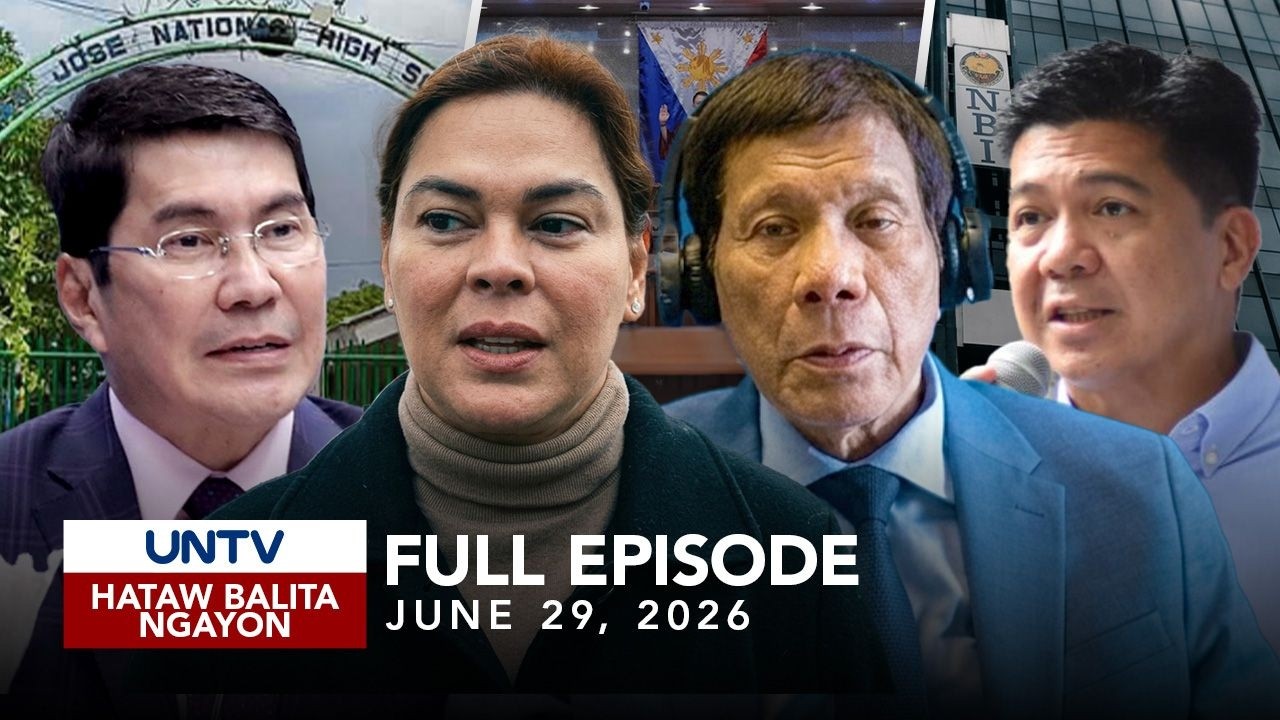 UNTV: Hataw Balita Ngayon | June 29, 2026