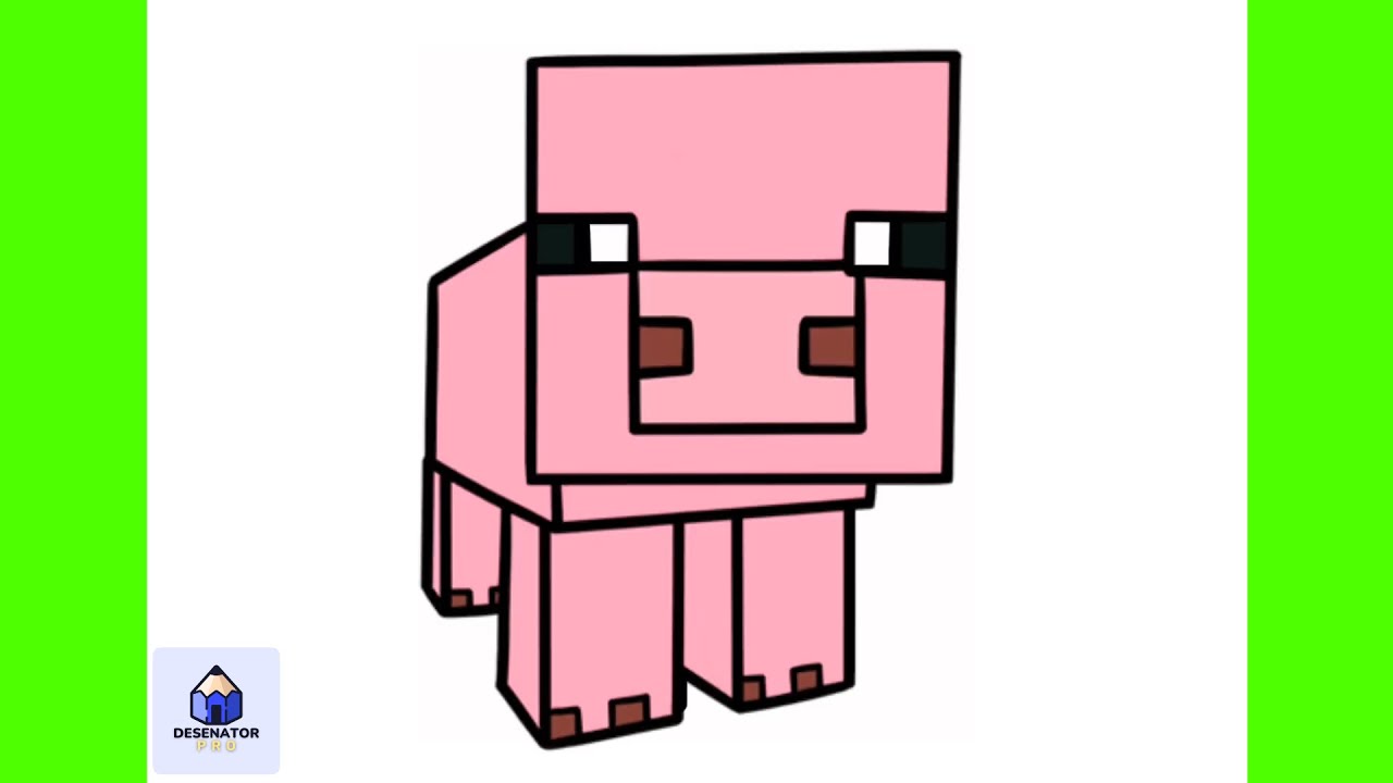 How To Draw A Pig From Minecraft | Easy Step-by-Step Tutorial for Beginners