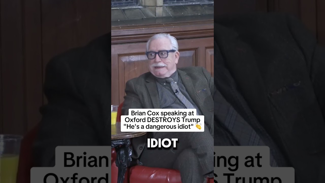 Brian Cox DESTROYS Trump while speaking at Oxford
