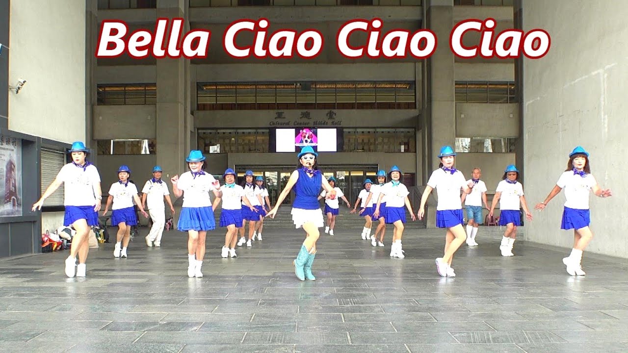 Bella Ciao Ciao Ciao│Line Dance by Mark Furnell & Chris Godden│Demo & Walk Through║再見了!美女│排舞│含導跳║4K