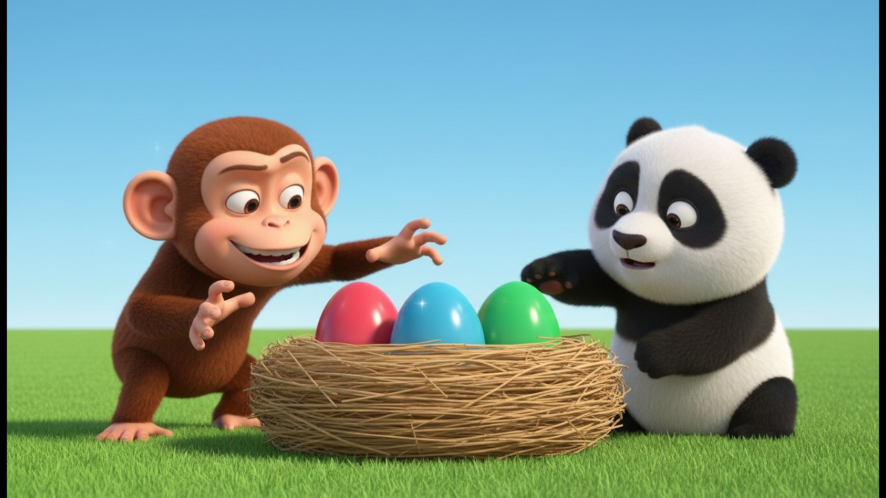 Naughty Monkey Stole Eggs 🐒🐼🥚 Revenge Mission! | Steal Everything from Old Man’s
