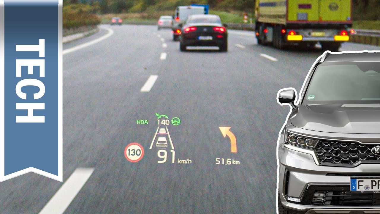 Head-up-Display im neuen Kia Sorento im Test