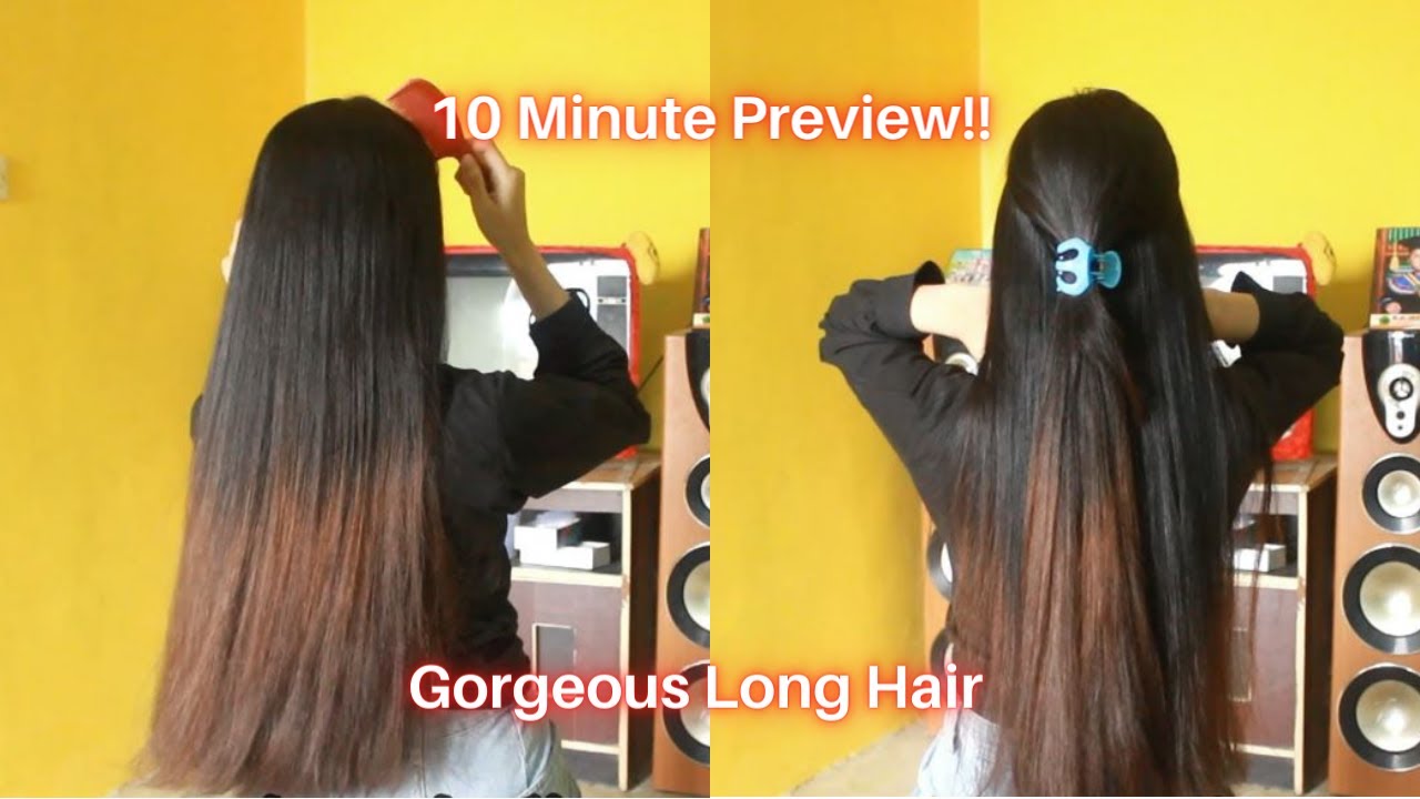 Indonesian Gorgeous Long Hair! | Hair Play Rambut Wanita Indonesia - Model Lala