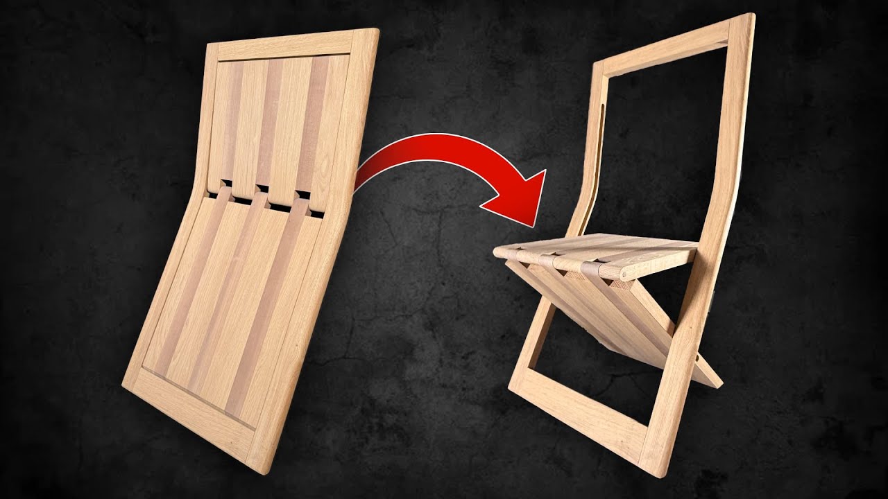 Comment fabriquer une CHAISE PLIANTE 100% bois massif !