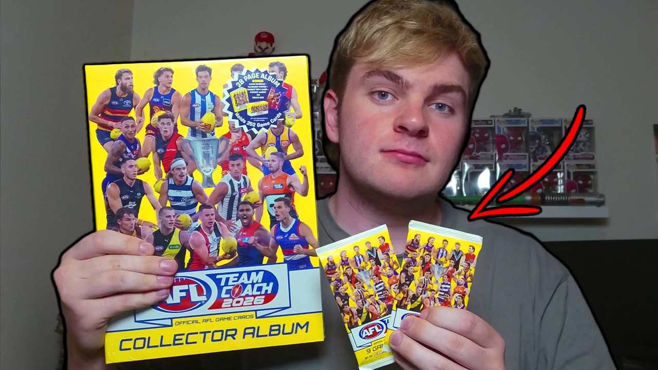 Открытие двух наборов AFL Teamcoach 2026 и папки с альбомами!