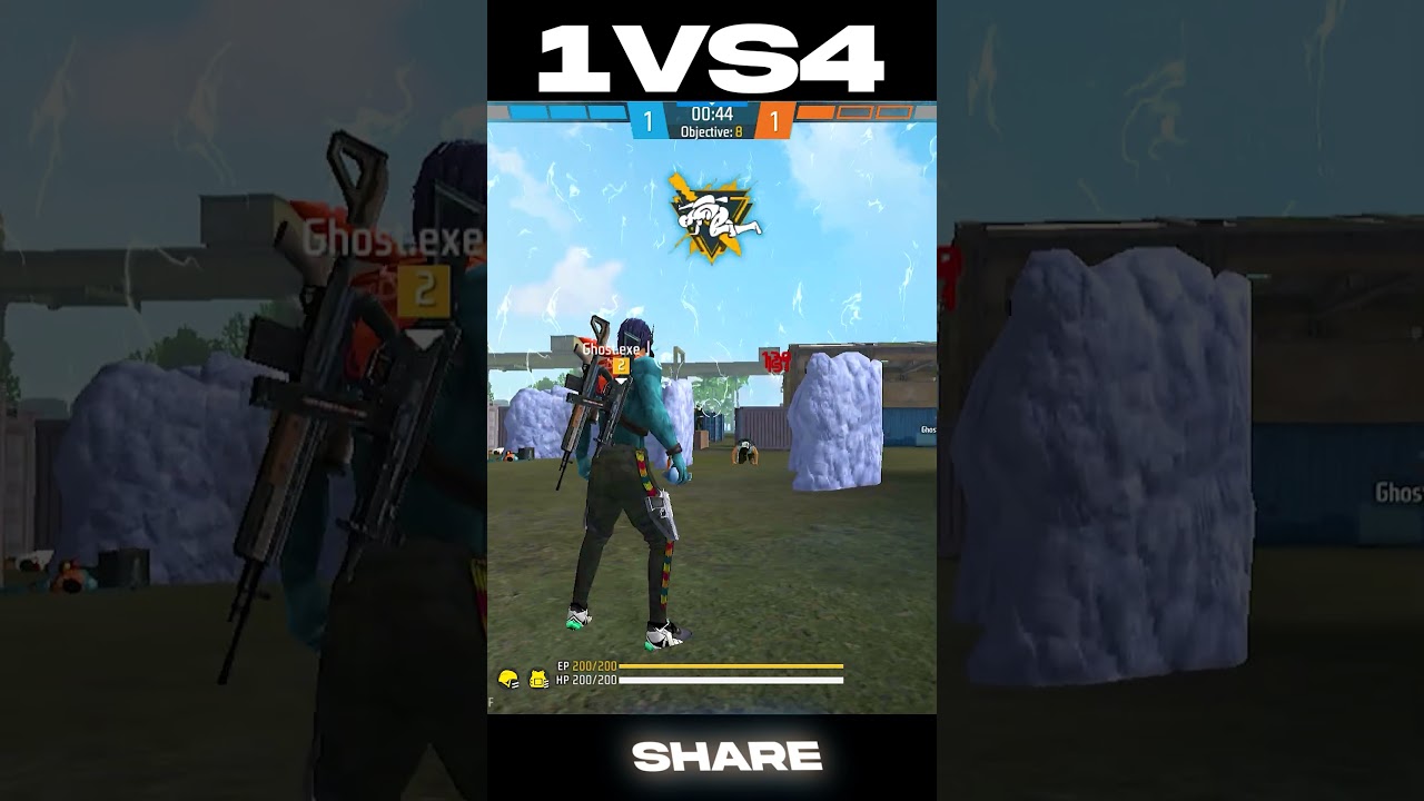 1 vs 4 Against NG Tamil Squad #shorts #freefire #gwkaran