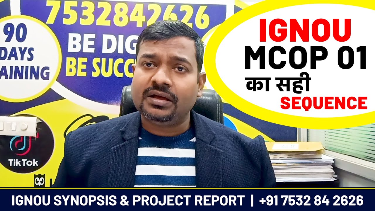 IGNOU M.Com का सही Sequence || Synopsis OR Project || #ignouproject #ignouassignment #ignou