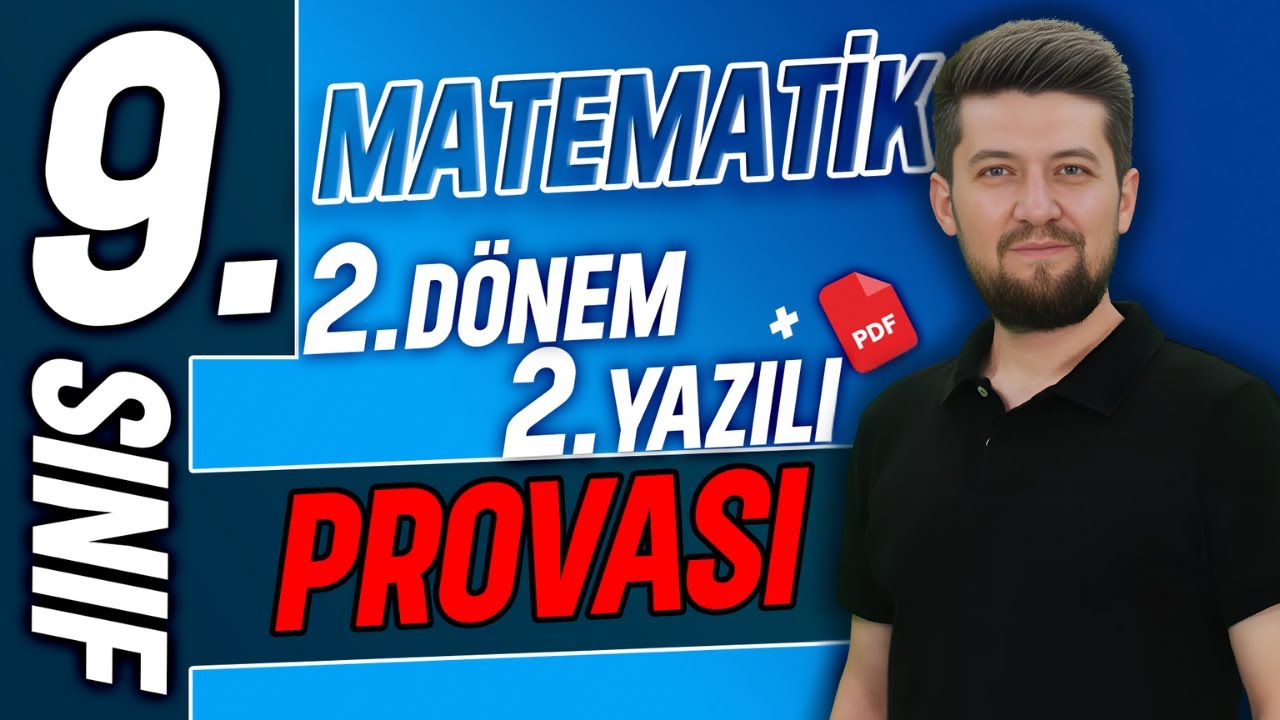 9.sınıf matematik 2. dönem 2. yazılı provası 🔵 2025 Zeduva