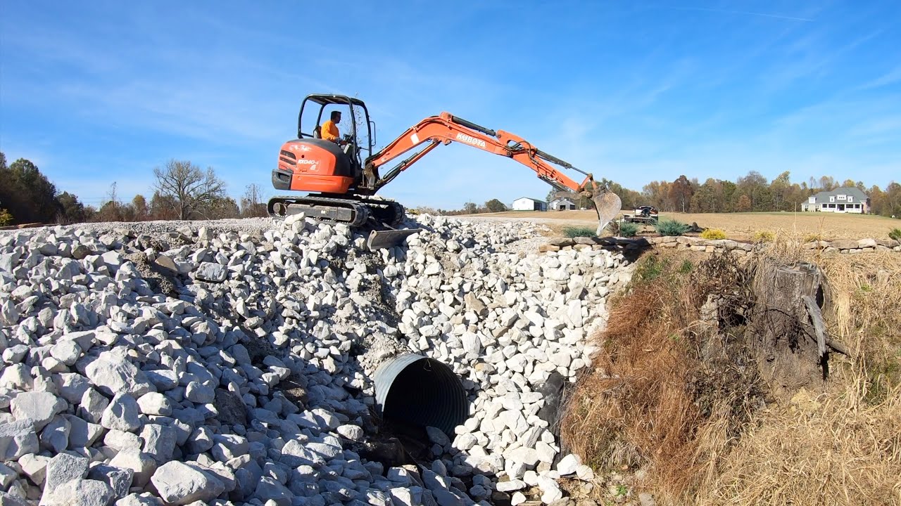 Stream Bank Culvert Erosion Repair with Rip Rap