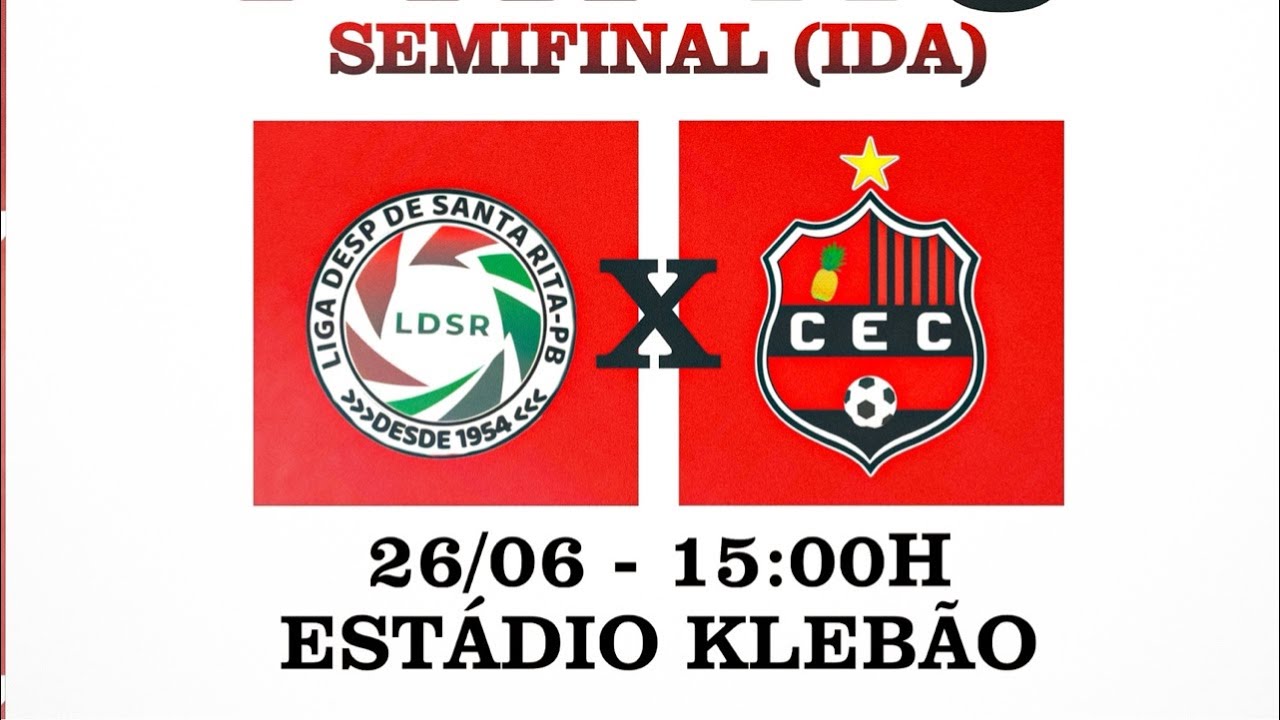 PARAIBANO SUB-17 | LDSR X CONFIANÇA-PB | SEMIFINAL (jogo de IDA)