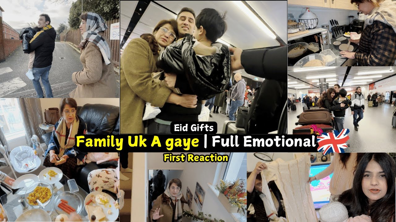 Family UK a gaye 🇬🇧 Full Emotional Scene |Mama Ka First Reaction 😱 Eid Shopping Aur Ghar kesa Laga ?