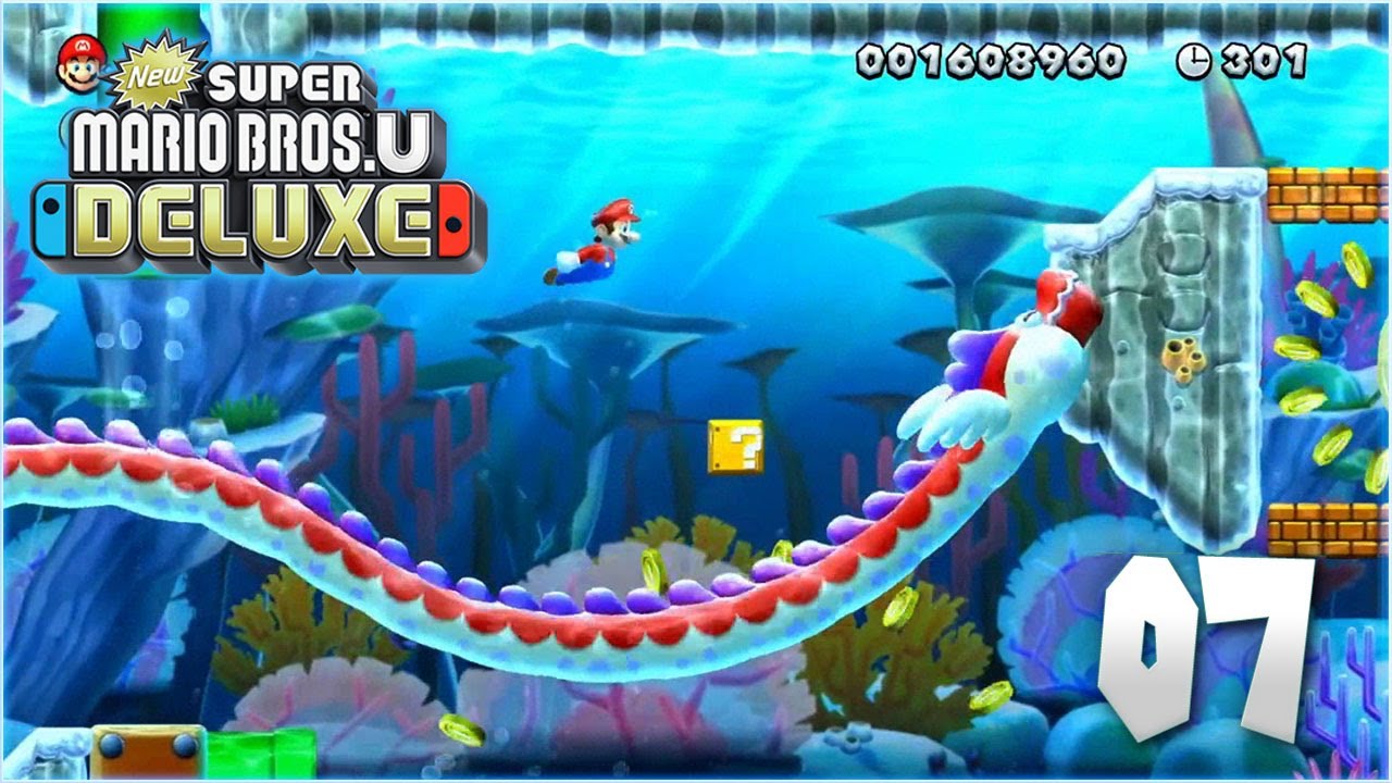 New Super Mario Bros. U Deluxe #7 - SUPER SERPIENTE MARINA