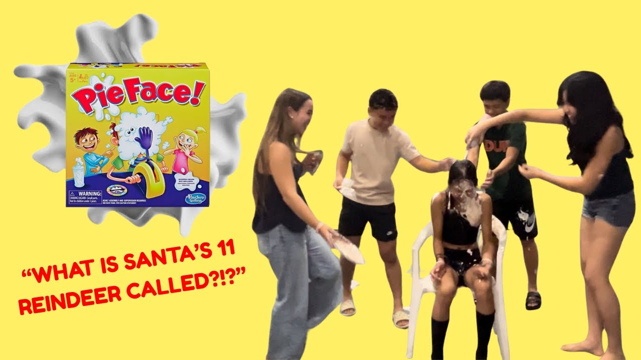 PIE FACE + CHRISTMAS TRIVIA!!
