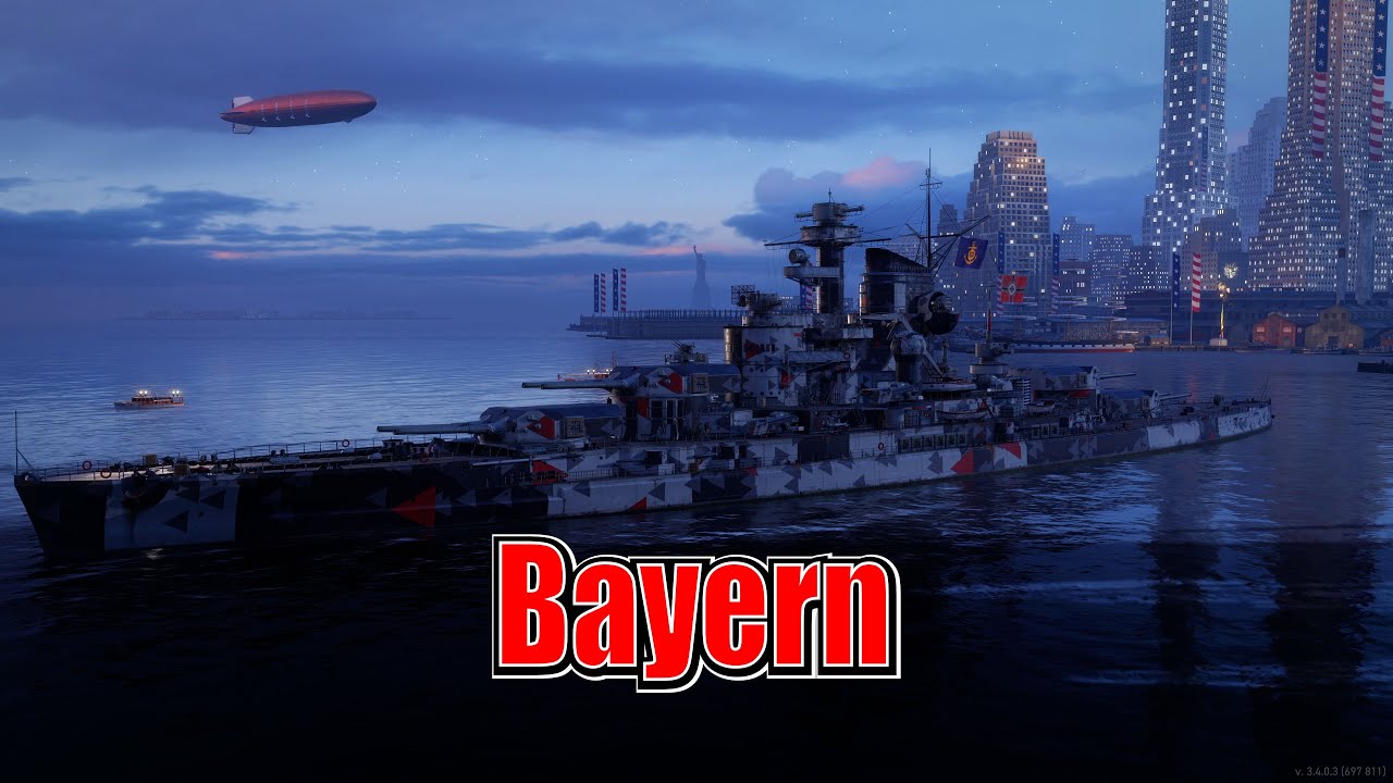 Path To The Bismarck! Bayern (World of Warships Legends Xbox Series X) 4k